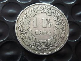 1 Fr. 1894  -  Ungereinigt  -