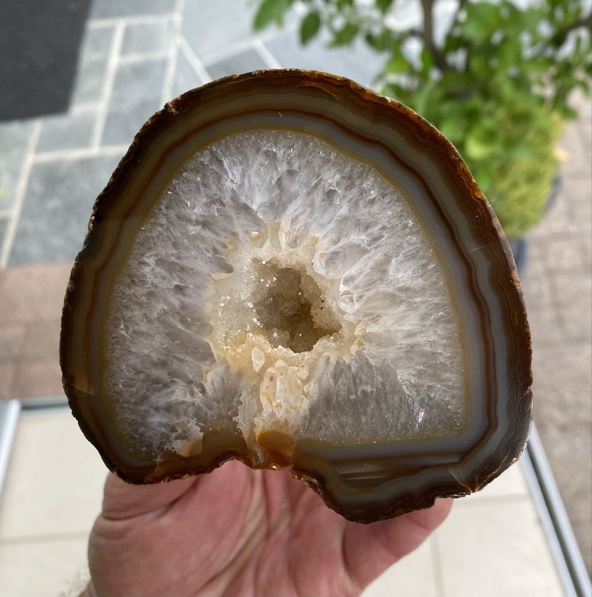 Minerali & Pietre curative: Schöne Achat Geode – Usato da Selzach venduto da 321compac 9