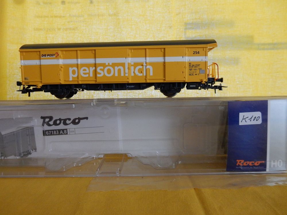 Fourgon Postal DB – Roco 64417, échelle HO (1/87), Neuf