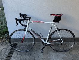 Cannondale CAAD8 Rennvelo 61 cm – Weiss/Rot