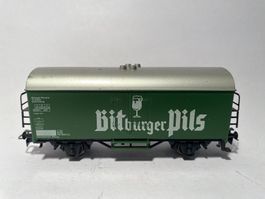 Märklin Kühlwagen BITBURGER PILS grün, AC Achsen