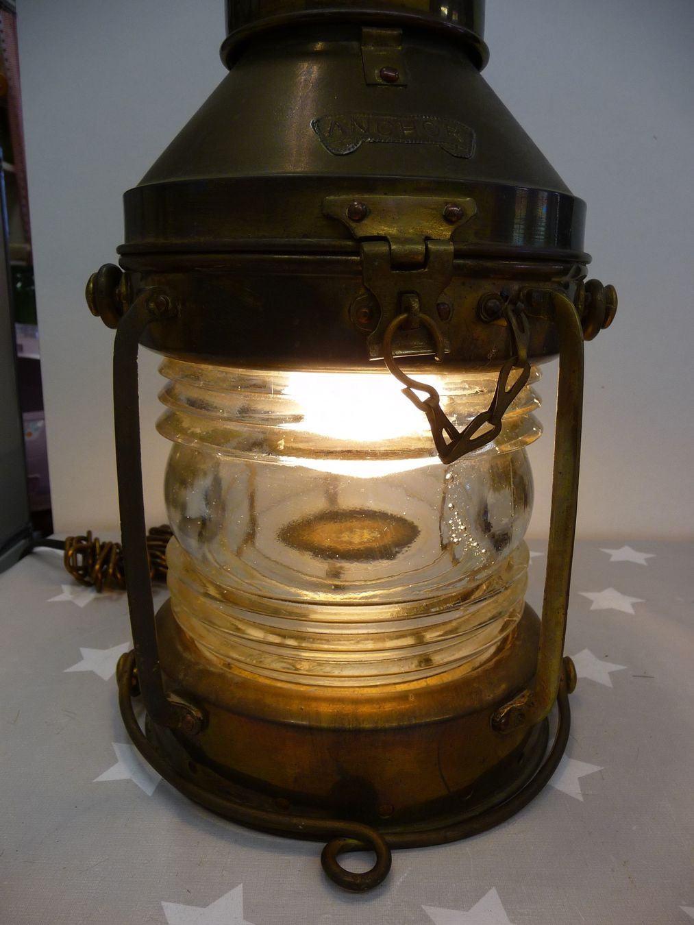 Lampade: elektrifizierte Anchor Lampe Leuchte Schiffslampe ? – Usato da Rafz venduto da Powacaddy 1