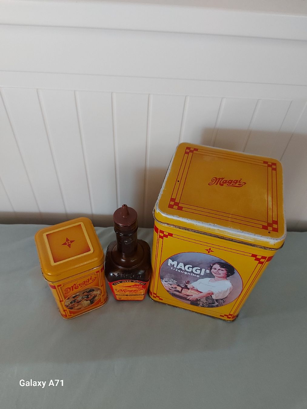 Tutte le decorazioni: Maggi Fläschchen und 2 Büchsen – Usato da Rumisberg venduto da AaronRodgers81 1