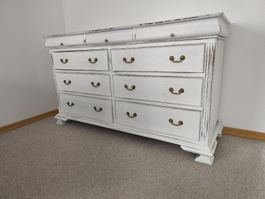Kommode weiss Shabby Chic 150 cm Breite gebrauchter Zustand
