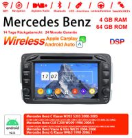 7" Android 13.0 Autoradio Für Benz C-klasse W203 W209
