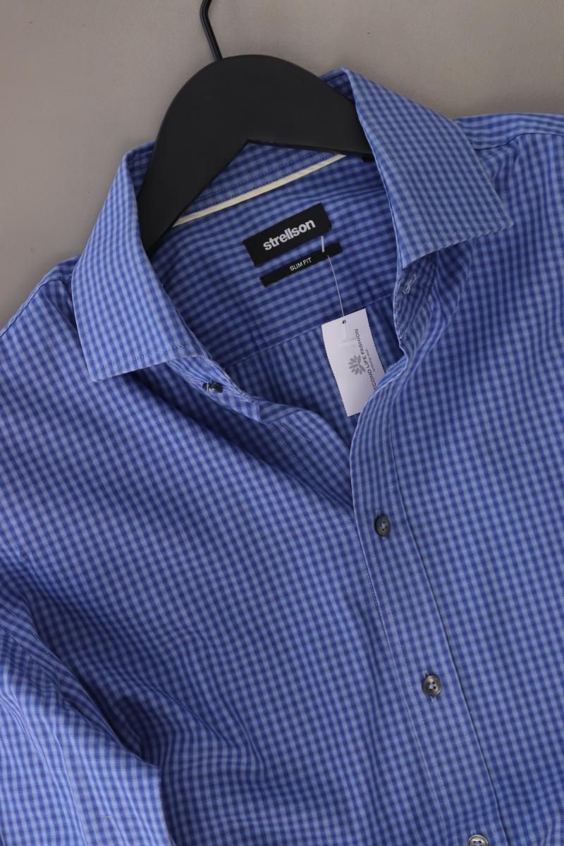 Camicie: Strellson Karohemd Gr. Hemdgröße 40 blau – Usato da Neustadt an der Waldnaab venduto da SecondLifeFashion 1