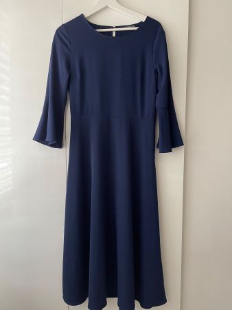 Kleid dunkelblau, Gr. 36, midi