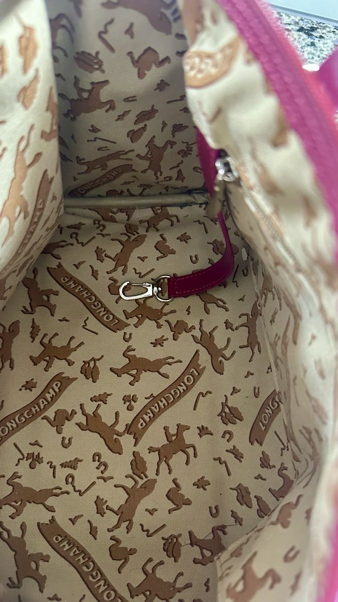 Taschen für Damen: ORIGINAL LONGCHAMP BOWLING BAG wunderschönes Himbeerrot – Gebraucht aus Liestal von Camaieu66 8