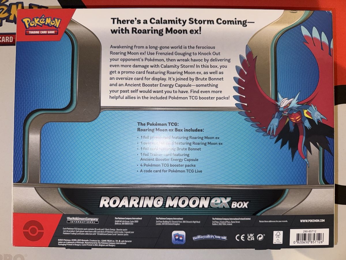 Pokémon Carte collezionabili: POKÉMON / Roaring Moon EX Box / OVP-Sealed – Usato da Herzogenbuchsee venduto da TCG-High-Quality 1