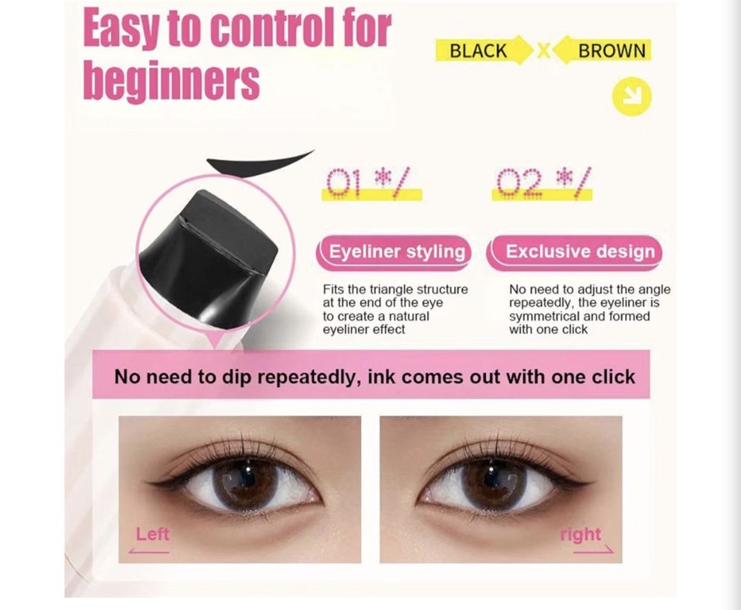 Make-up: Eyeliner-Stempel-Set – Neu und originalverpackt aus Goldau von sandwalk