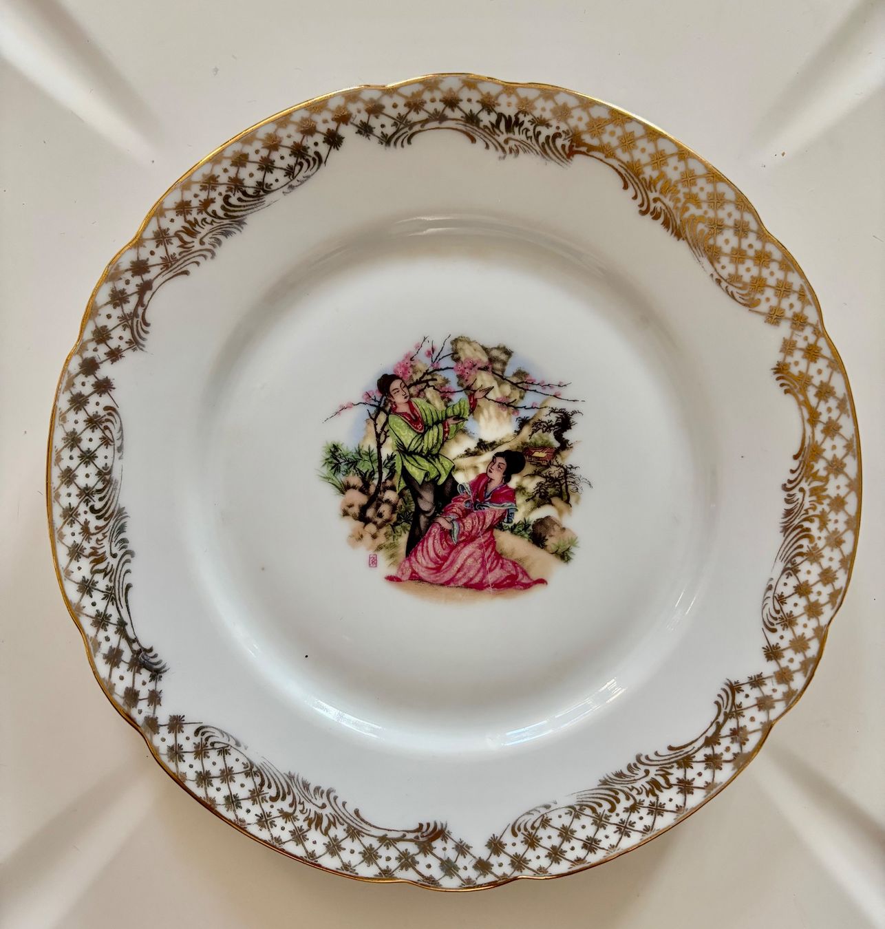 Teller: Série de 4 assiettes vintage – Gebraucht aus Neuchatel von melagian 1