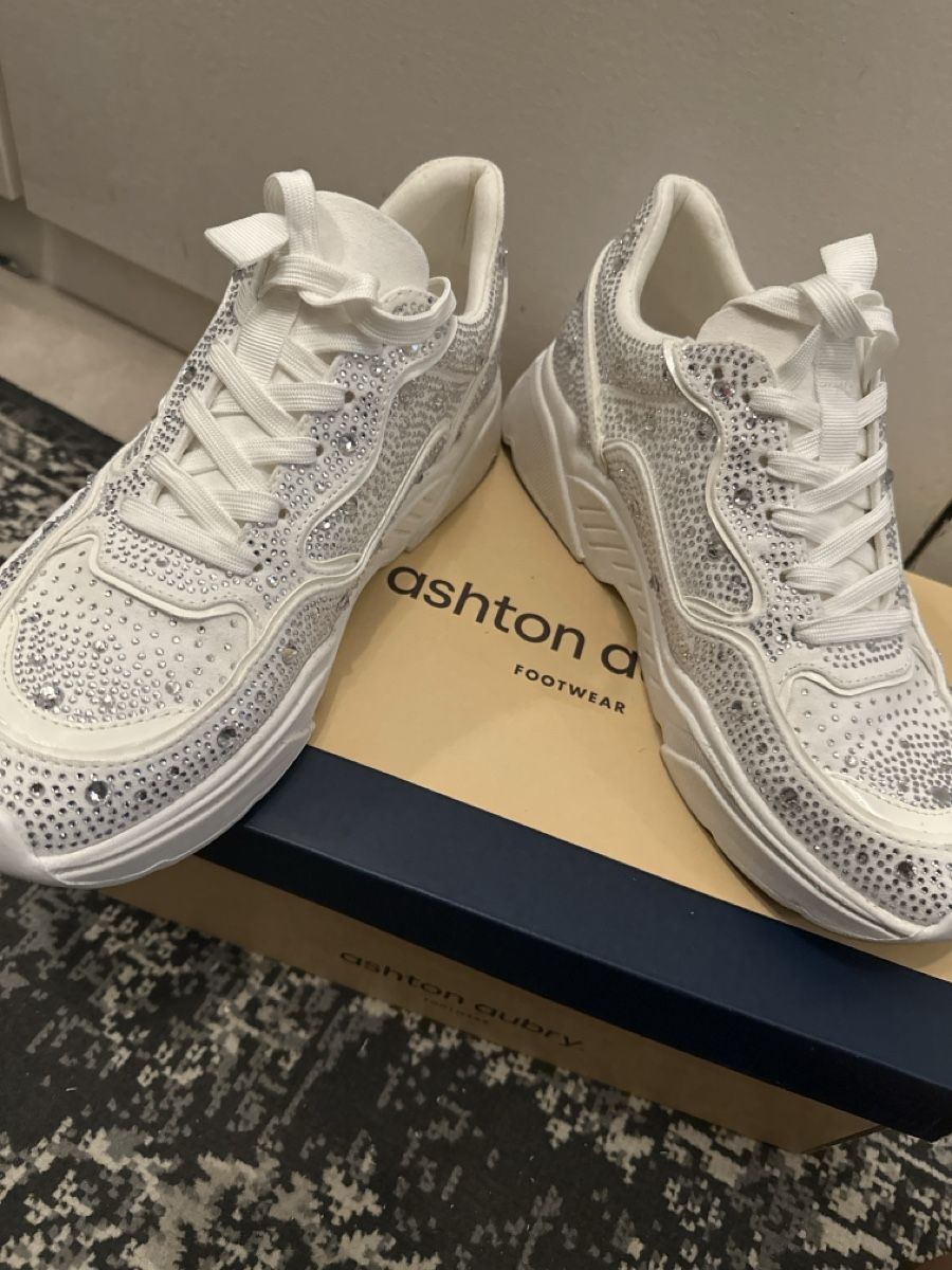 Scarpe da uomo: Ashton Aubry Sneakers mit Strass Weiss Grösse 41 – Nuovo (secondo la descrizione) da Dietikon venduto da vithya88 3