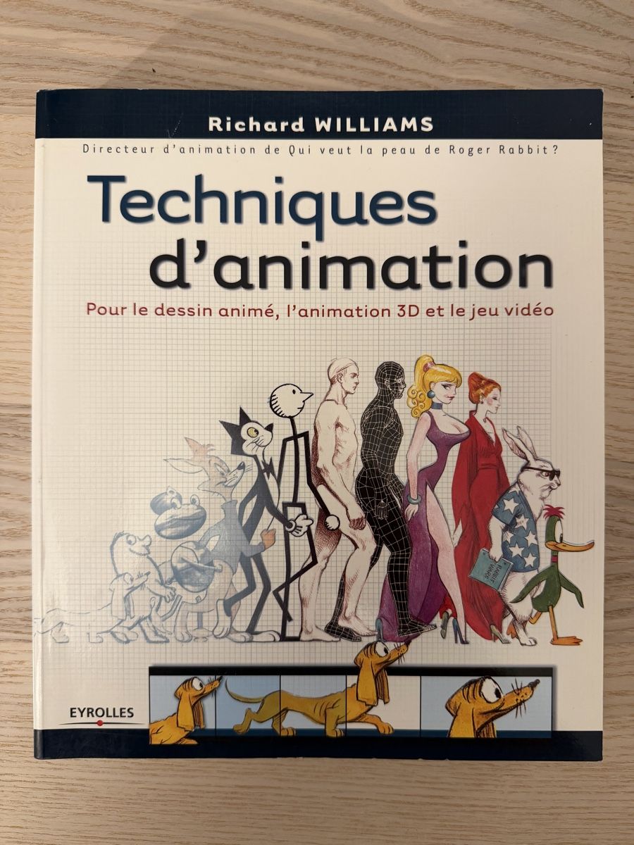 Libri: Techniques d'animation par Richard Williams - Superbe livre – Usato da Castagnola venduto da pgo_7syd