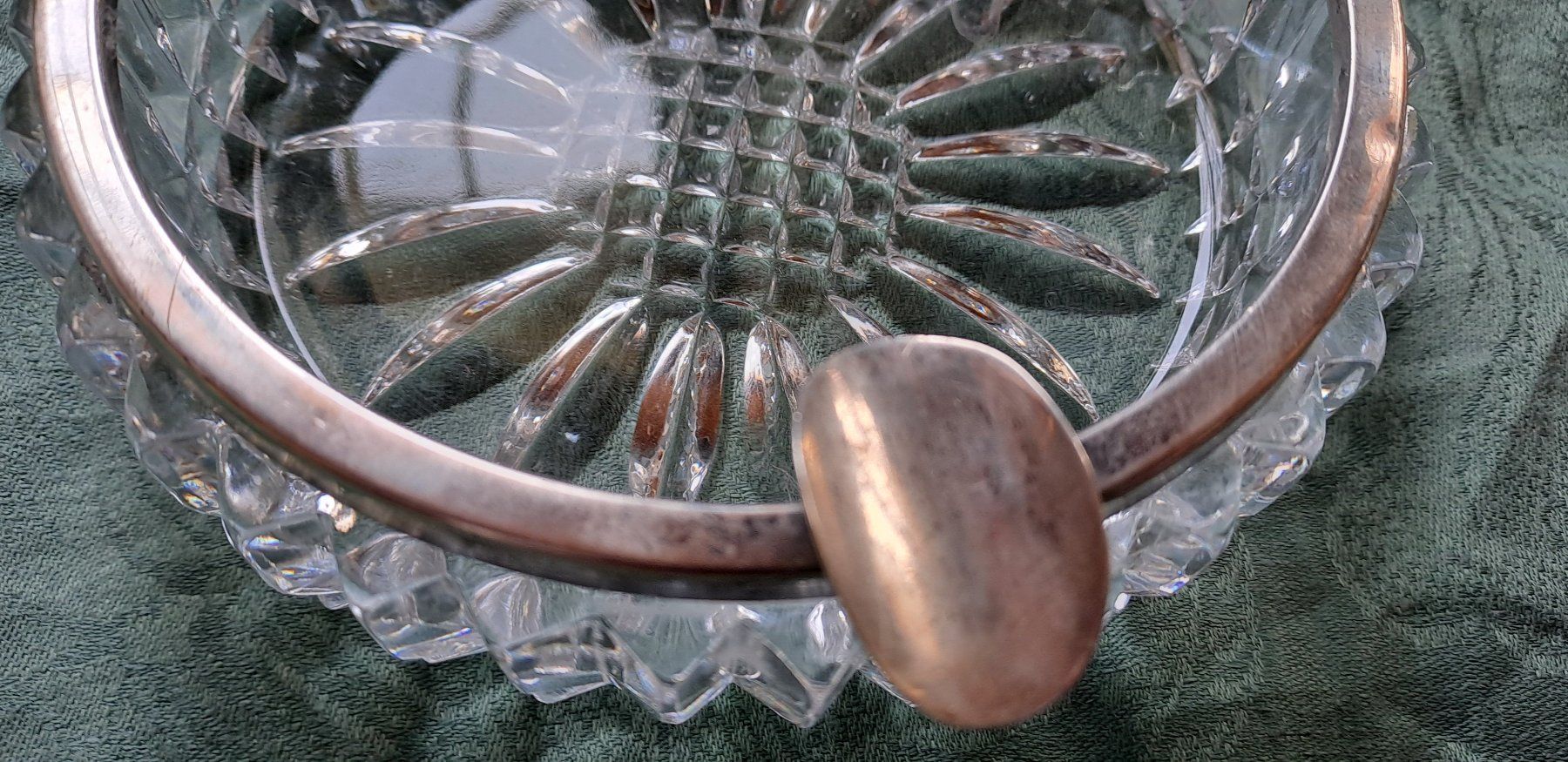 Aschenbecher: Aschenbecher - Kristall und Silber – Gebraucht aus Trogen von Limboo 4
