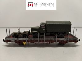 Roco 46323 SBB CFF FFS Militär Flachwagen DC H0 mit EVP