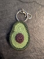 Gehäkelter Avocado-Schlüsselanhänger, Handmade Unikat!