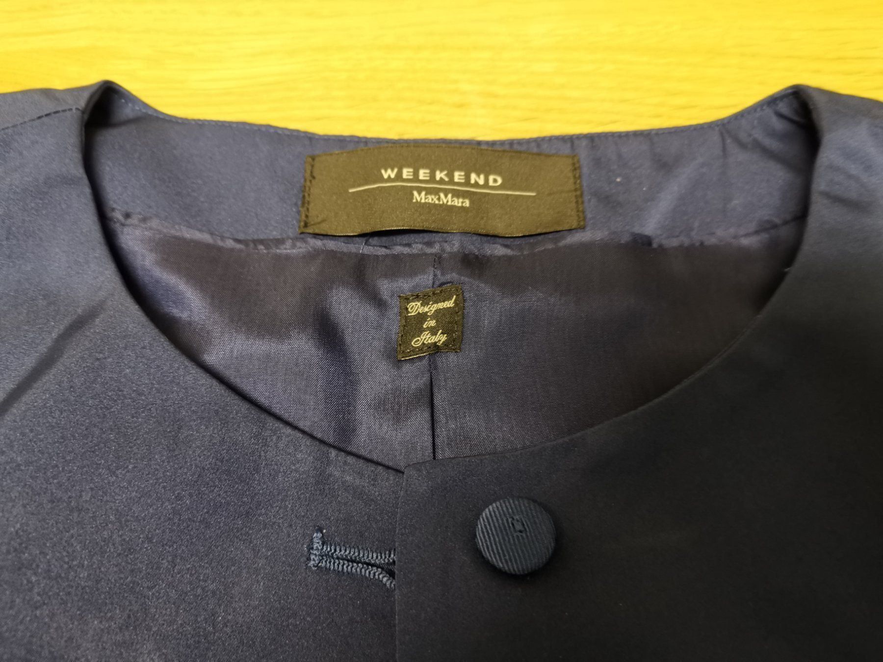 Max Mara Giacche: Veste bleu marin MAX MARA taffeta CH34 – Nuovo (secondo la descrizione) da Satigny venduto da Helene2014 2