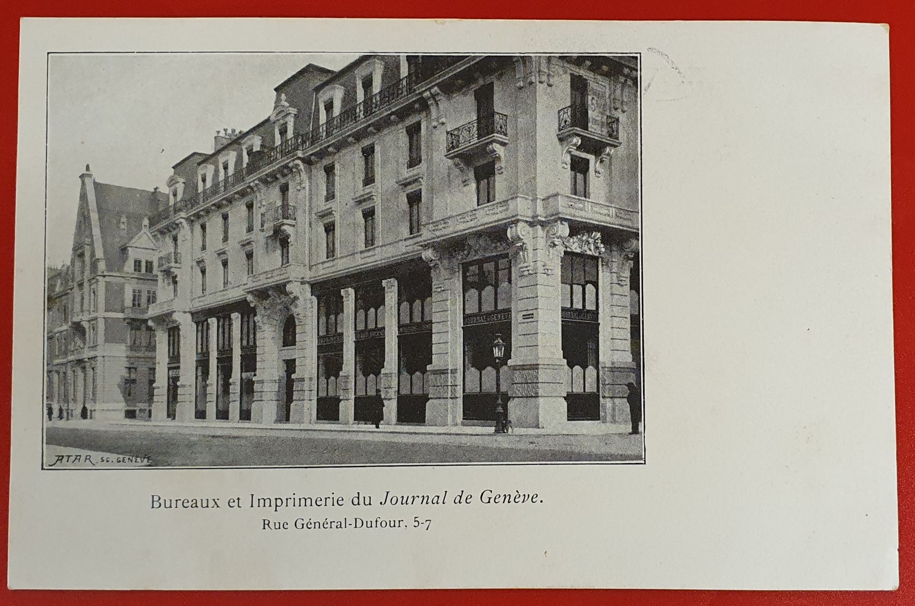 Cartoline postali: Genève - Rue Général-Dufour 5-7 – Usato da Kreuzlingen venduto da Rschweiz1