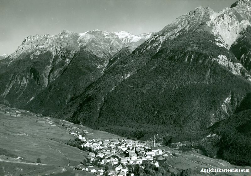 Cartoline postali: Sent - Unterengadin + 1957 – Usato da Emmenbrücke venduto da teestube