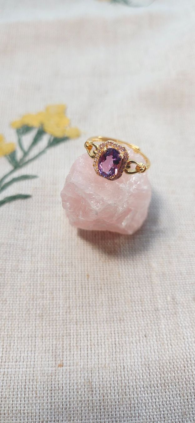 Anelli: NEW - S925 Amethyst Ring (Adjustable) – Nuovo (secondo la descrizione) da Zürich venduto da cin_wcf6 4