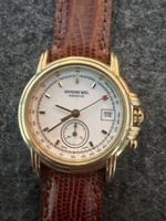Raymond Weil Geneve Armbanduhr vergoldet mit Lederband