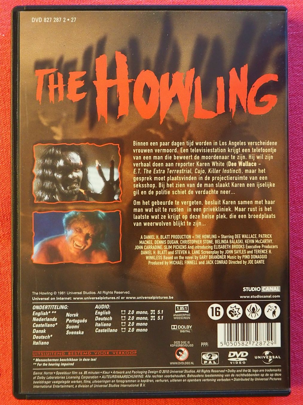 Tutti i DVDs: The Howling - Das Tier / Dee Wallace Stone / deutsch – Usato da Chur venduto da dluli 1