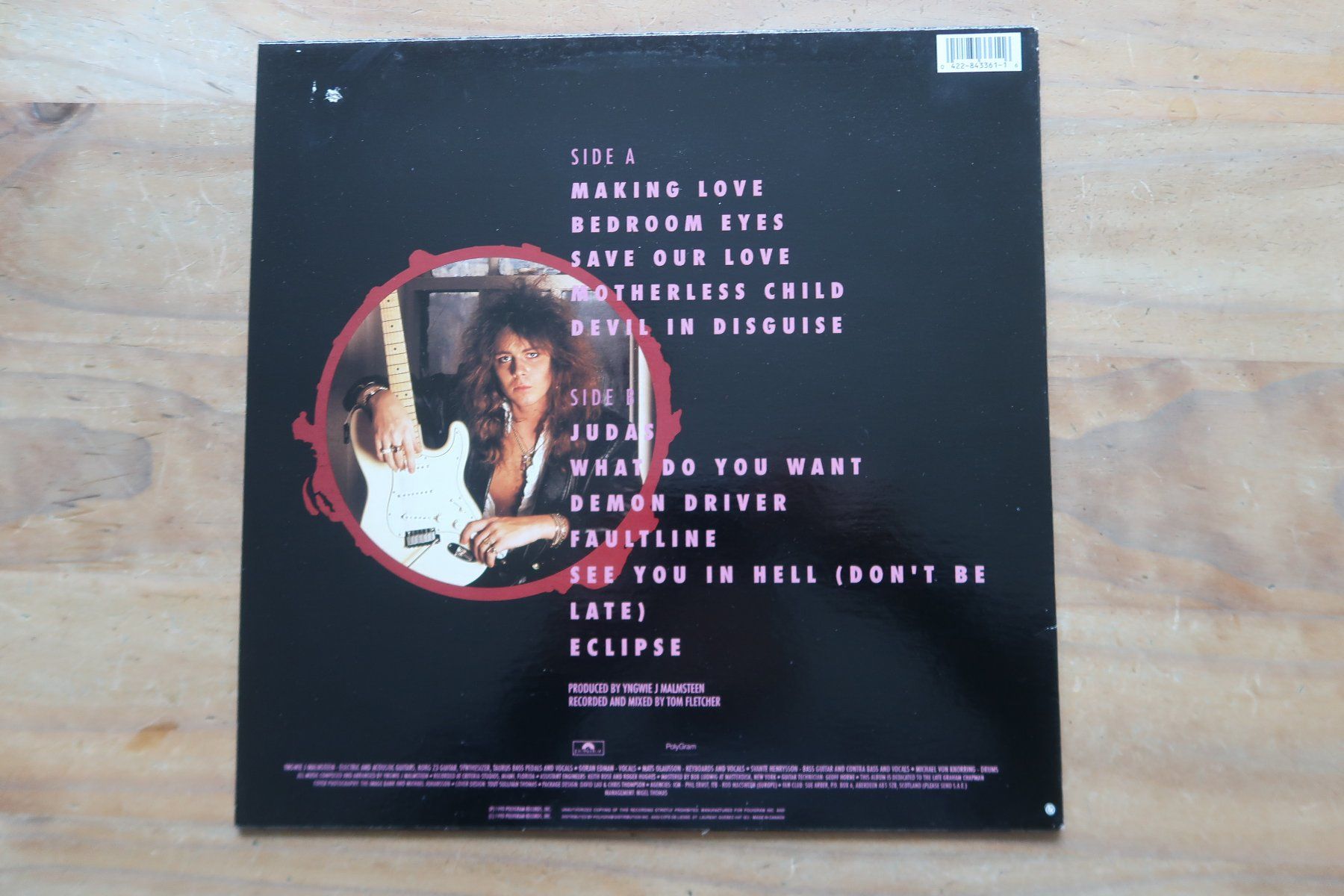 Dischi in vinile: YNGWIE MALMSTEEN - ECLIPSE - VINYL LP – Usato da Basel venduto da Patiscat 1