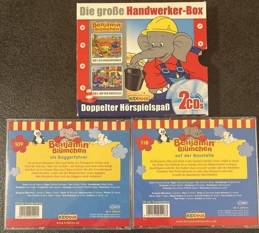 CDs: Benjamin Blümchen Hörspiel-Box Bauarbeiter, 2CDs – Gebraucht aus St.Gallen von elk2023 2