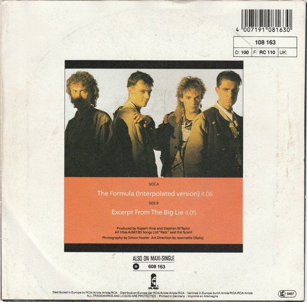 Vinyles: Thinkman: The Formula 7" – D'occasion à Steinhausen par Vilivinili 1