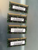 4x Barrette RAM DDR3 2GB PC3-8500S-7-10-F1