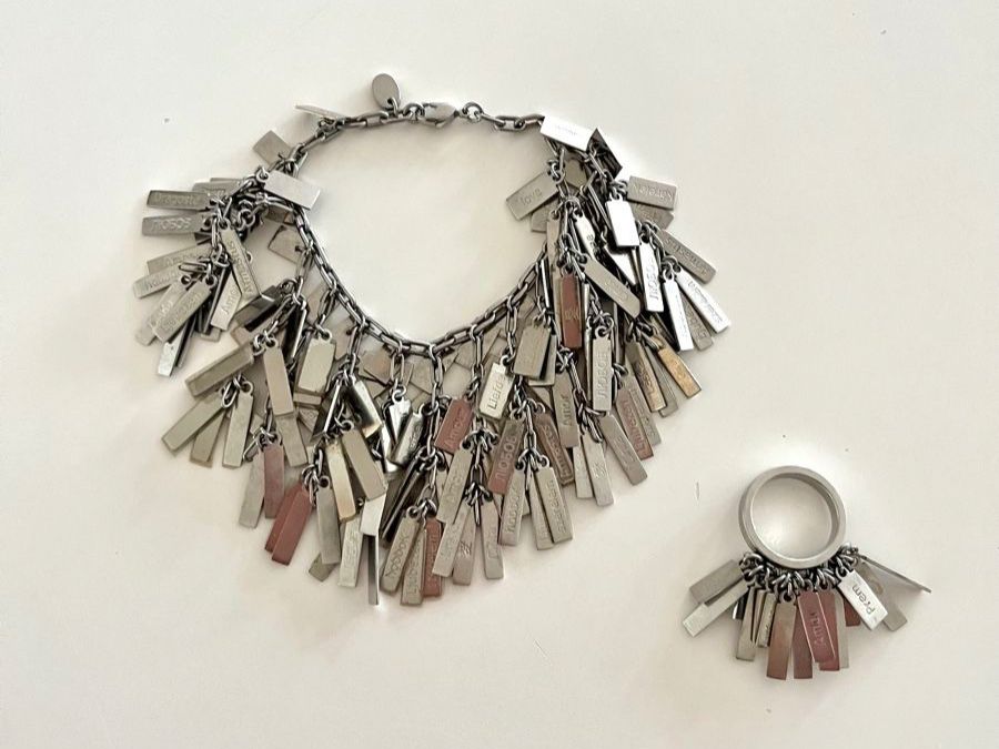 Swatch Bracciali & Braccialetti: SWATCH BIJOUX SCHMUCKSET ARMBAND & RING – Nuovo (secondo la descrizione) da Basel venduto da JJ.Elena