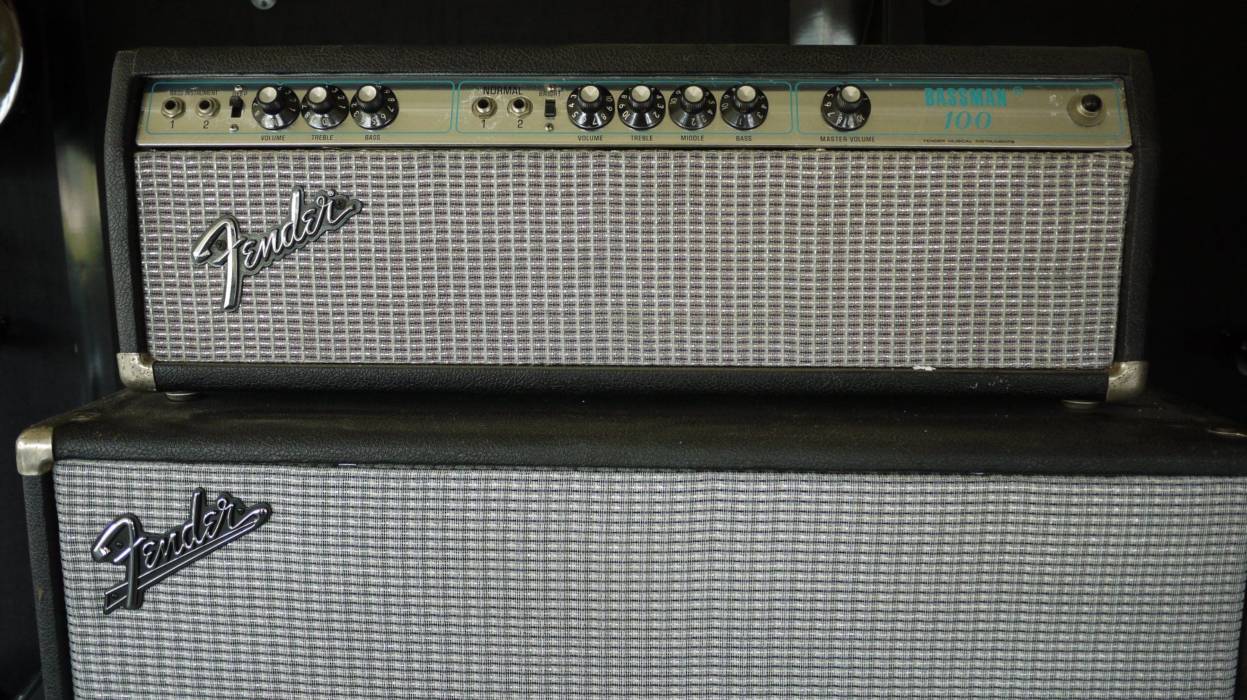 Fender Amplificatori: FENDER Bassmann 100 Stack mit 4x12er Cab 1974 – Usato da Kaiserstuhl AG venduto da GTM-Kaiserstuhl 1