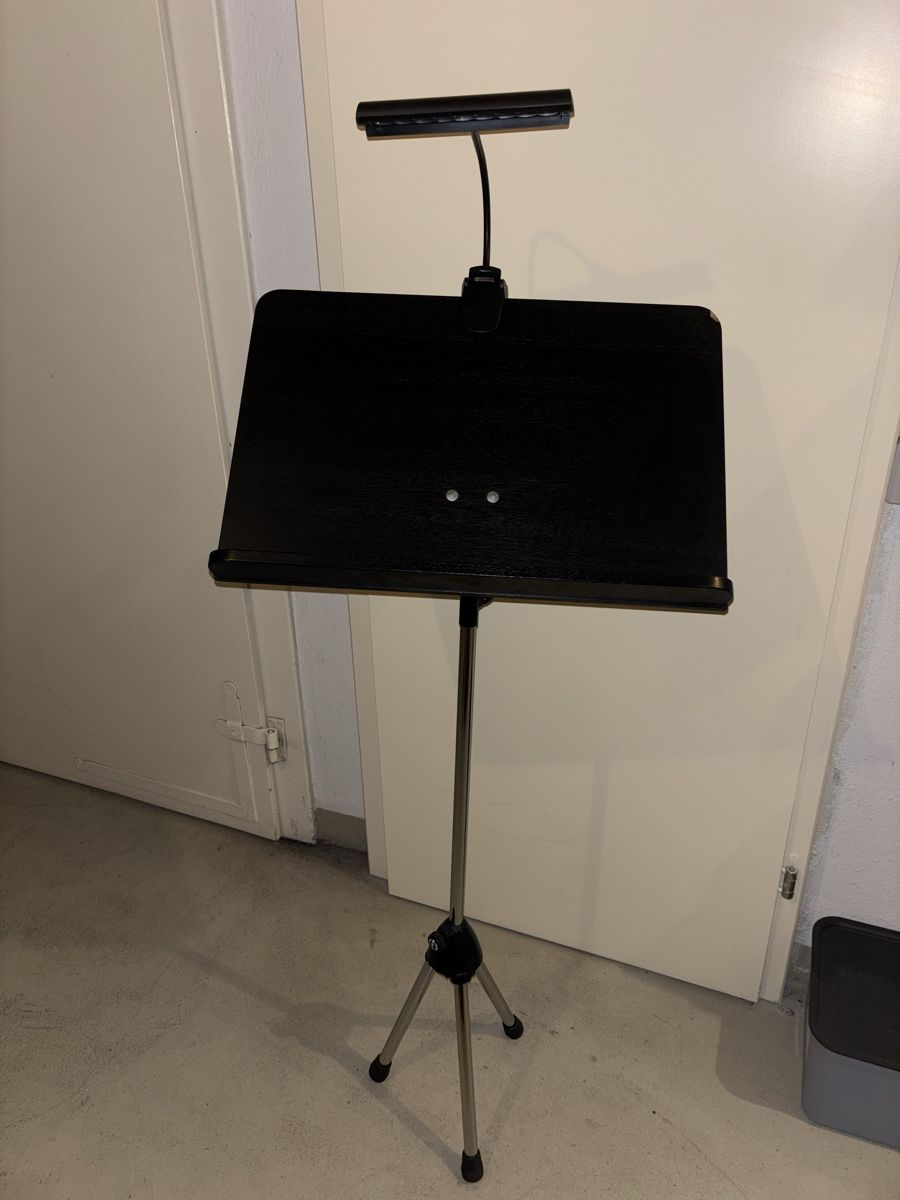 Supporti per strumenti musicali & leggii: Stehpult aus Holz mit Lampe – Nuovo (secondo la descrizione) da Zollikon venduto da han_rvt8 1
