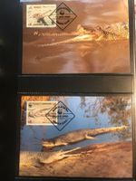 WWF Bangladesch 1990 Ganges-Gavial Kroko Satz Maximumkarten