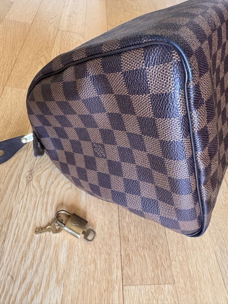 Louis Vuitton Borse da donna: Louis Vuitton Speedy 30, Damier Ebene – Usato da Aesch BL venduto da Micimacko-4 2