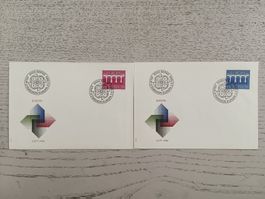 1984 FDC Europamarken Einzelwerte