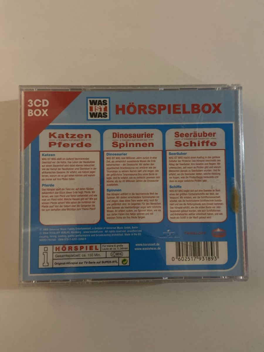 CDs: 3 CD Hörspielbox "Was ist Was" – D'occasion à Grüsch par superauer 3