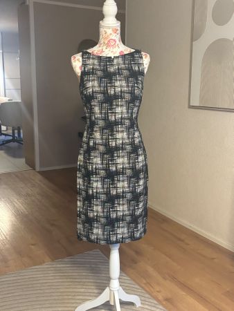 Akris Tweed Popelin Dress Etuikleid Baumwolle