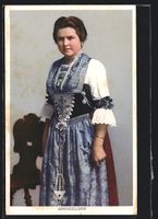 AK Appenzell, Appenzellerin in Tracht