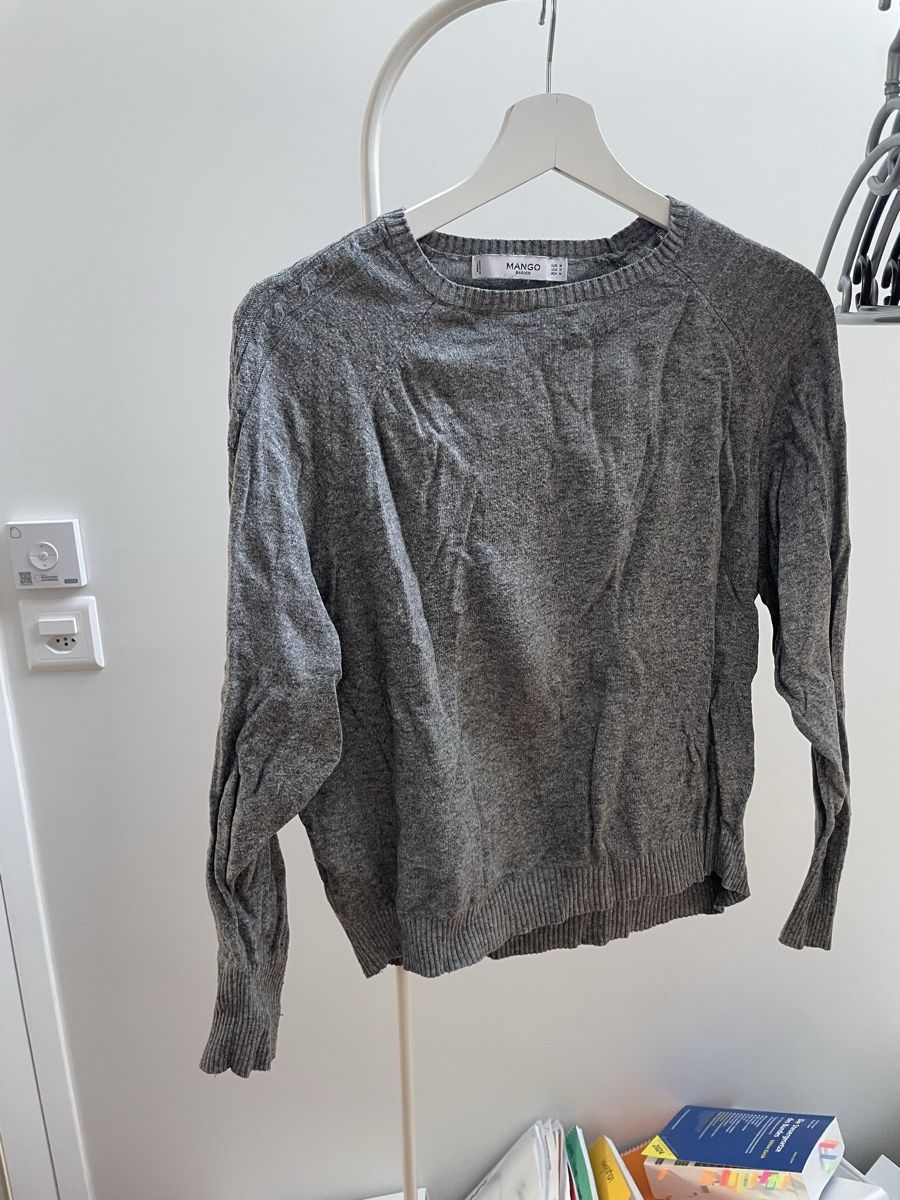 Mango Maglioni & Felpe: Mango Basic Pullover, Gr. M, grau – Usato da Aristau venduto da cherry-berry