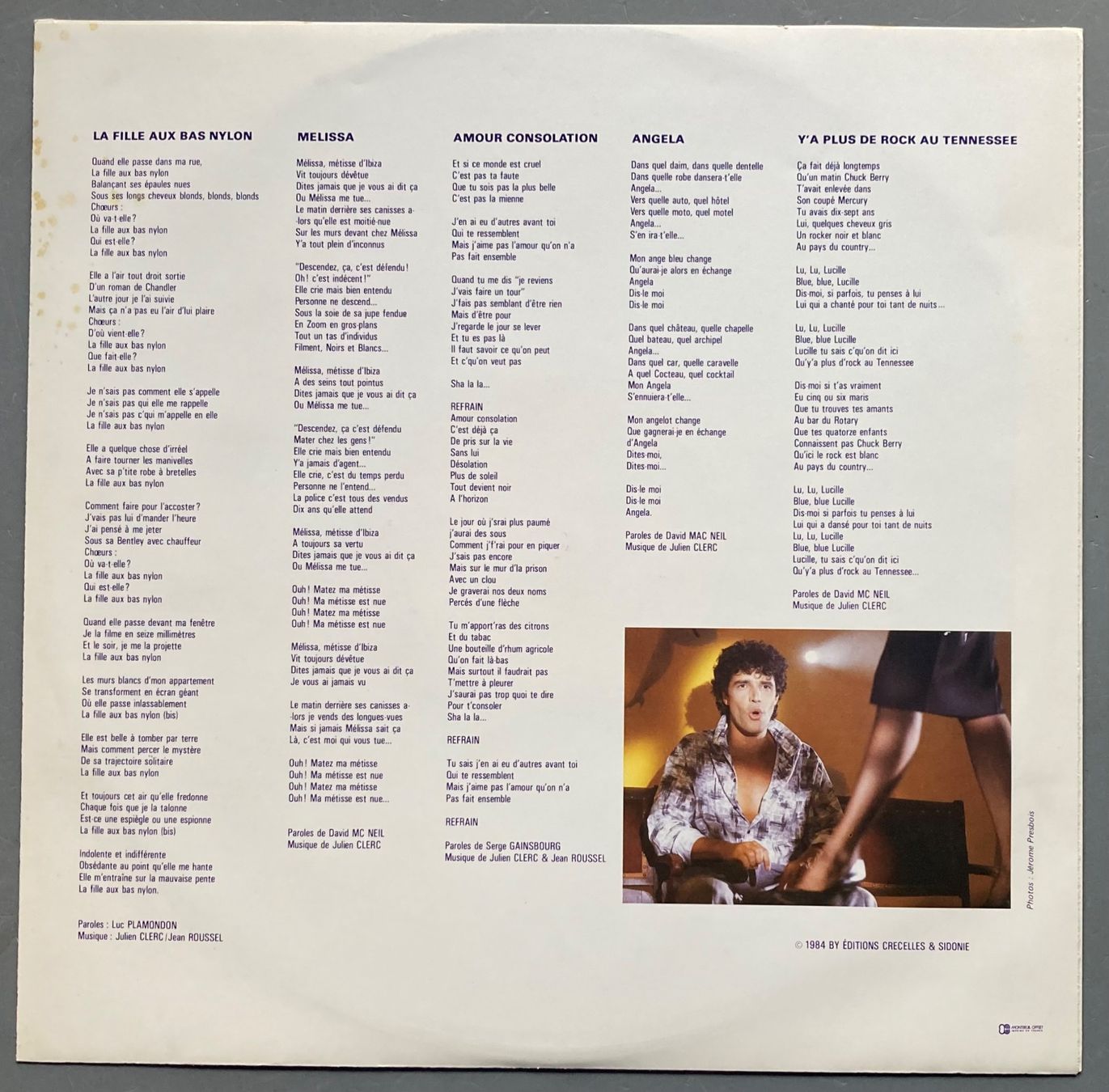 Schallplatten: JULIEN CLERC - AIME-MOI – Gebraucht aus Poliez-Pittet von Newtown-Records 3