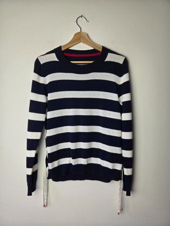 Gestreifter Baumwollpullover, Größe 38, ungetragen