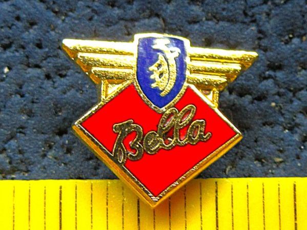 Plaketten & Abzeichen: ZÜNDAP "BELLA" MOTO LOGO KLEIN-WINZIG-FEIN MIT SECURITY-CLIP – Gebraucht aus Ettingen von Hausi4711 1