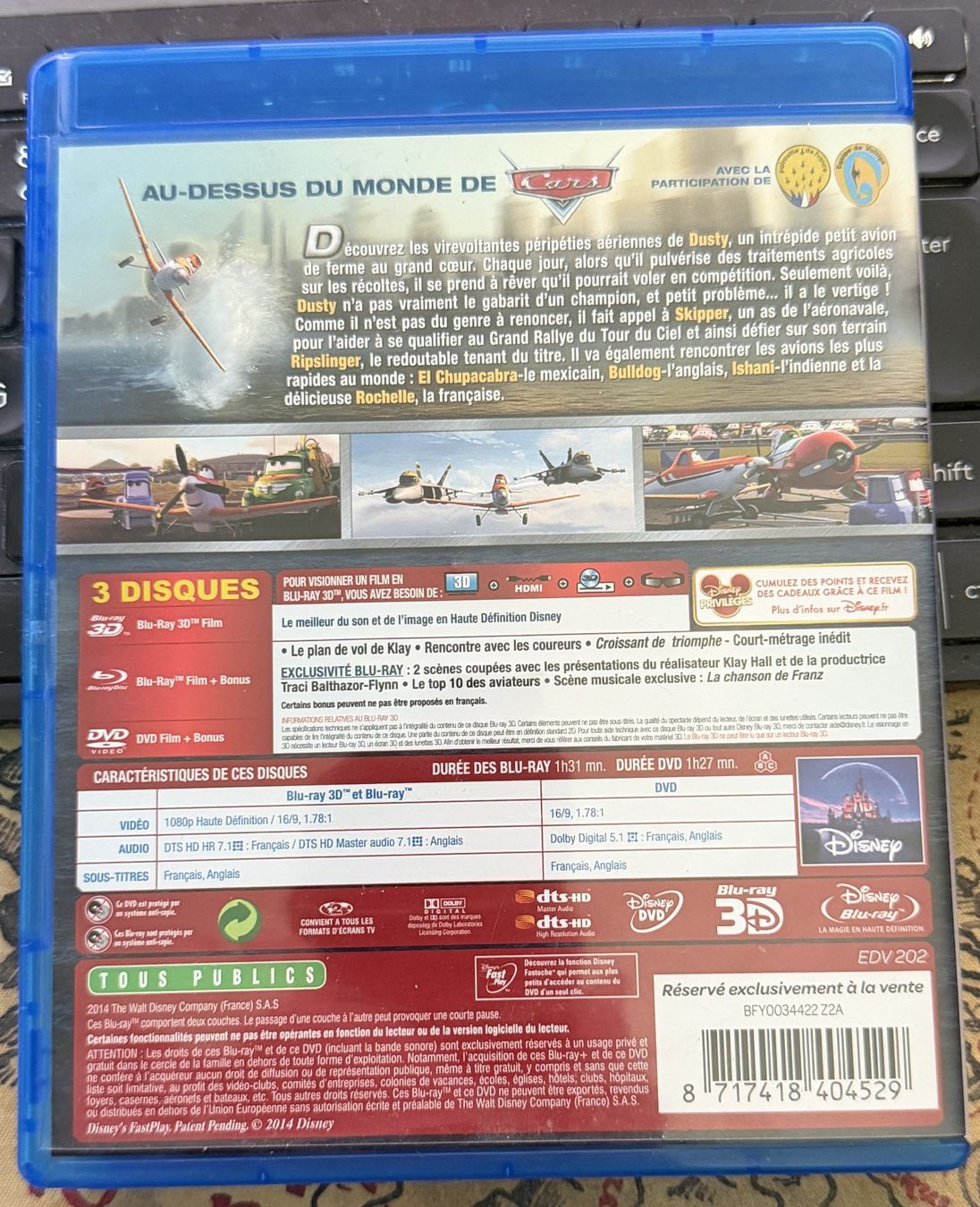 Tutti i DVDs: Planes (2013) - Blu-ray 3D + Blu-ray + DVD – Usato da Semsales venduto da __Florian__ 2