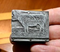 alter DRUCKSTOCK Klischee WERBE Philox kuhfutter?