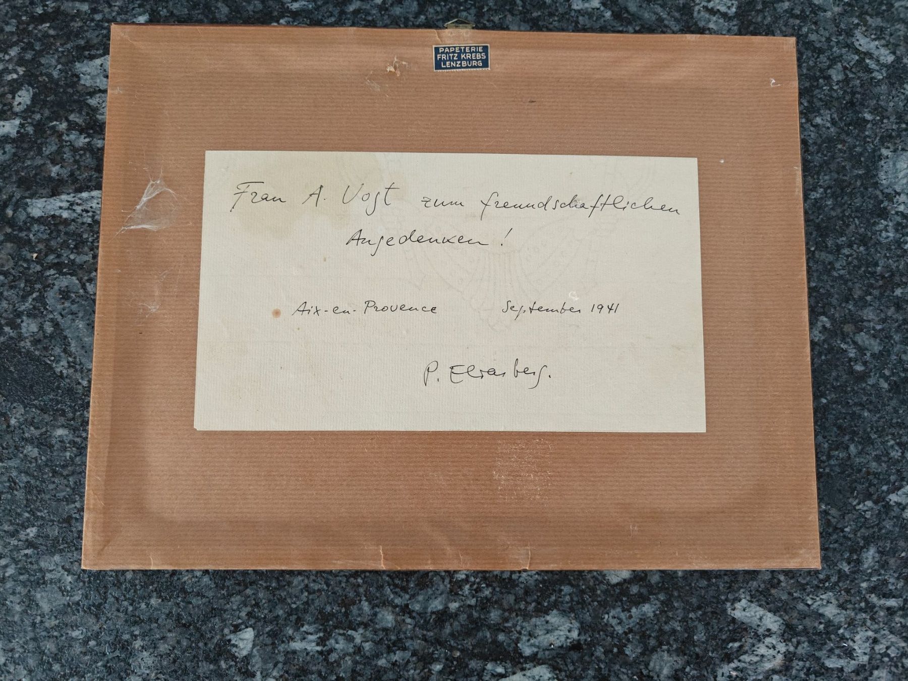Gemälde: Original Tuschezeichnung von 1941 – Gebraucht aus Birr von DisDas 1