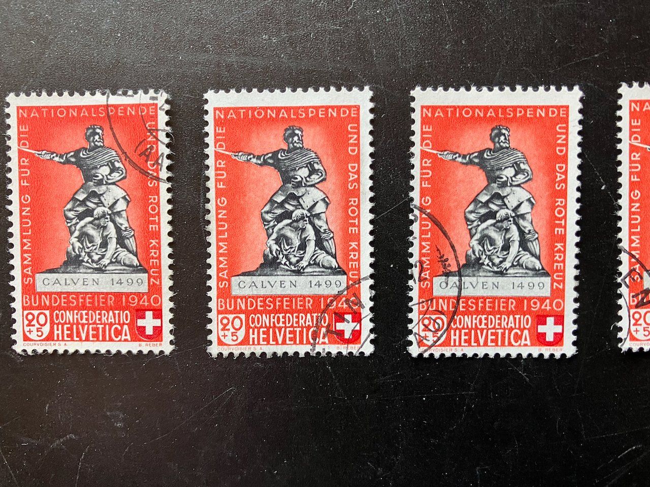 Tutti i francobolli: Pro Patria 1939 6x B5c hellrot gestempelt – Usato da Nesslau venduto da andi_hon 1