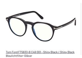 Tom Ford Brille FT5833-B 001 schwarz neuwertig mit Blaulicht