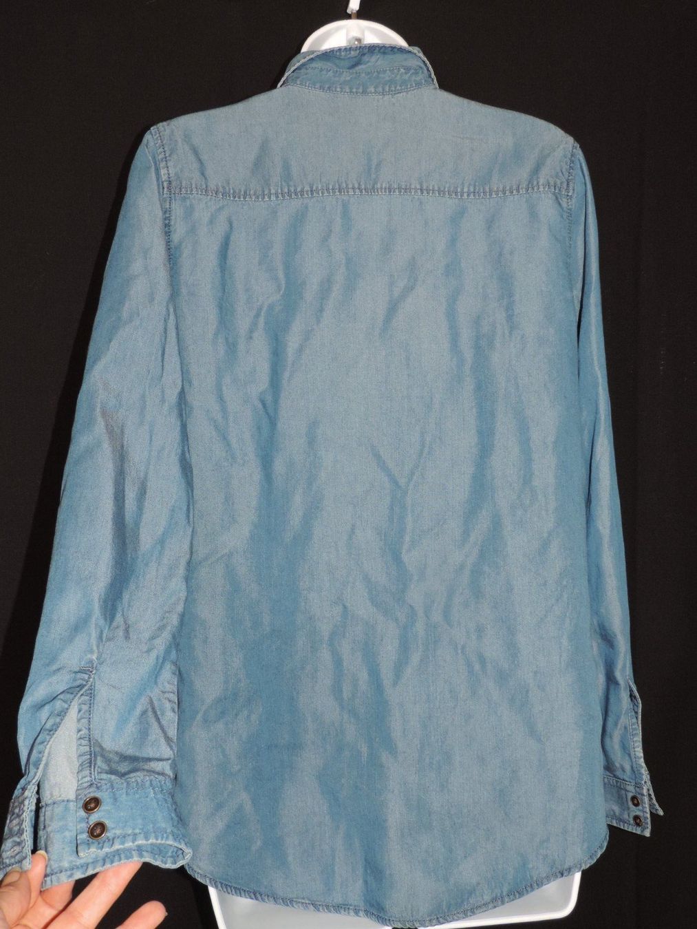 Camicette: chemise jeans bleue foncé – Usato da Genève venduto da Axelle333 9