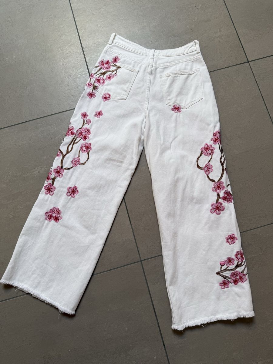 Jeans: Bestickte Boho wide Leg Jeans – Nuovo (secondo la descrizione) da Sigriswil venduto da ck56 1